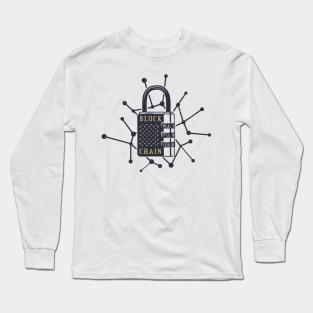 Blockchain Padlock Long Sleeve T-Shirt